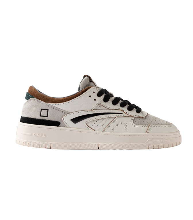 D.A.T.E. - Scarpe - Sneakers - TORNEO COLORED WHITE-CUOIO