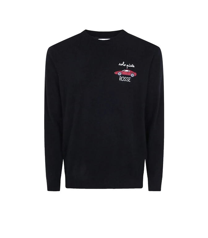 Mc2 Saint Barth - Maglie - MAGLIONE HERON SOLO PISTE ROSSE NERO
