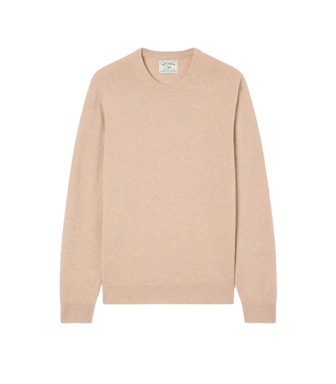 Mc2 Saint Barth - Maglie - MAGLIA GIROCOLLO REGENT BEIGE IN LAMBSWOOL