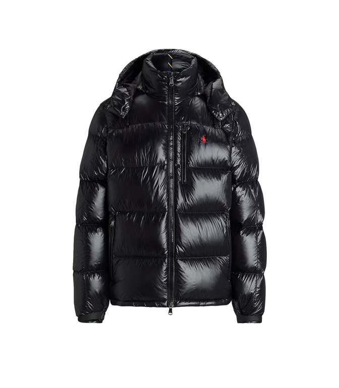 POLO RALPH LAUREN - Giubbotti - PIUMINO GORHAM LUCIDO NERO POLO LUCIDO