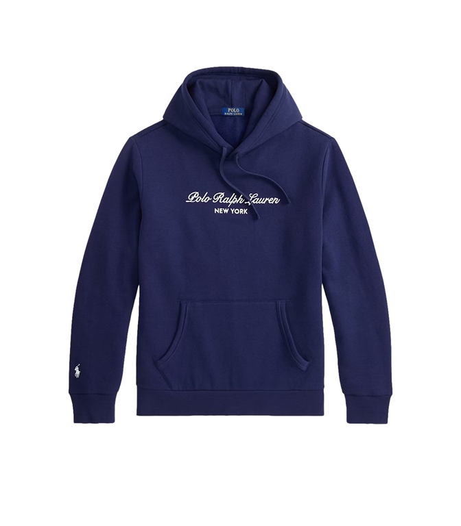 POLO RALPH LAUREN - Felpe - FELPA CON CAPPUCCIO E LOGO BLU NAVY NEWPORT