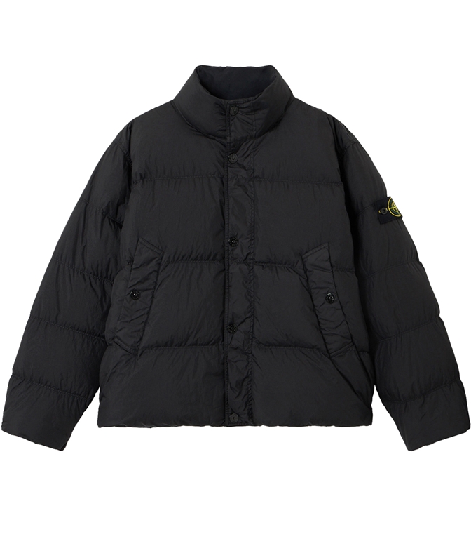 Stone Island - Giubbotti - CRINKLE REPS NY NERO