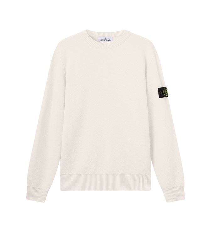 Stone Island - Maglie - PURE RWS WOOL AVORIO