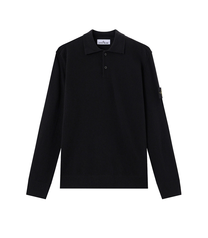 Stone Island - Polo - LIGHT RWS GEELONG WOOL NERO