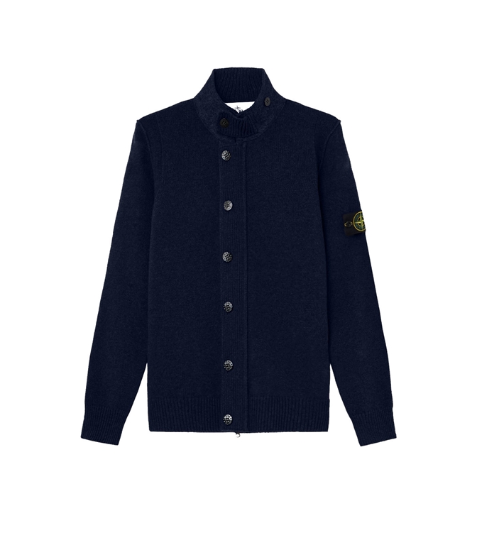 Stone Island - Cardigan - LAMBSWOOL BLU