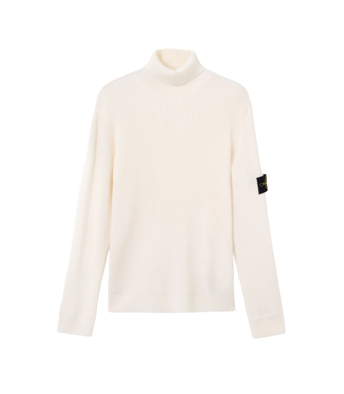 Stone Island - Maglie - FULL RIB RWS WOOL AVORIO