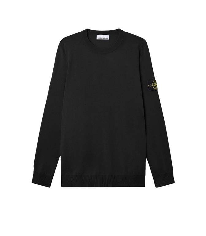 Stone Island - Maglie - LIGHT PURE RWS WOOL NERO