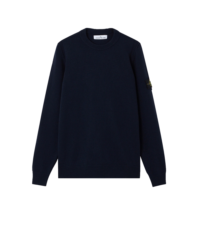 Stone Island - Maglie - LAMBSWOOL BLU