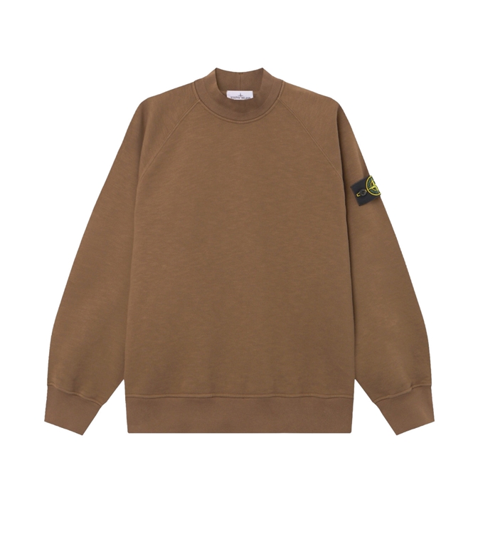 Stone Island - Felpe - TUBULAR COTTON FLEECE TERRA D'OMBRA