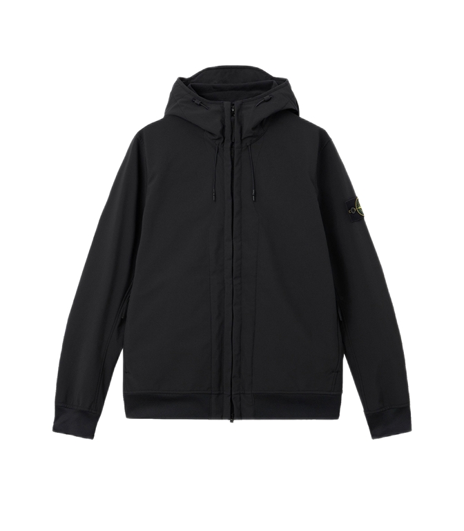 Stone Island - Giubbotti - SOFT SHELL-R_E. DYE TECHNOLOGY NERO