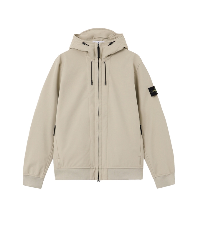 Stone Island - Giubbotti - SOFT SHELL-R_E.DYE TECHNOLOGY SABBIA