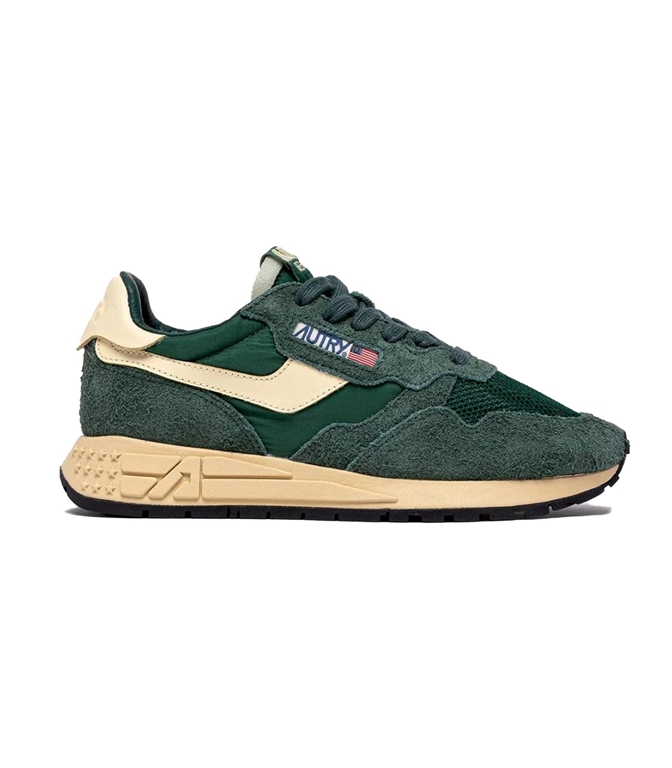 Autry - Footwear - REELWIND LOW NYLON SUEDE AND LEATHER BOTTLE AND RUTABAGA