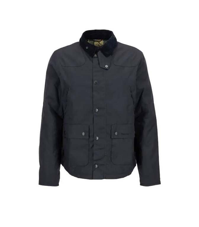 Barbour - Giubbotti - GIACCA IN COTONE CERATO REELIN NAVY