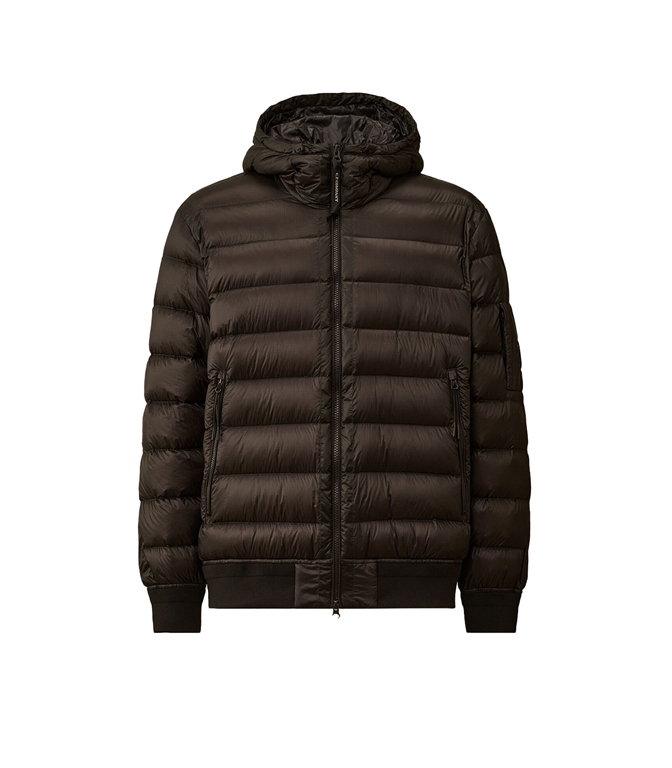 C.P. COMPANY - Jackets - D.D. SHELL HOODED DOWN JACKET BLACK