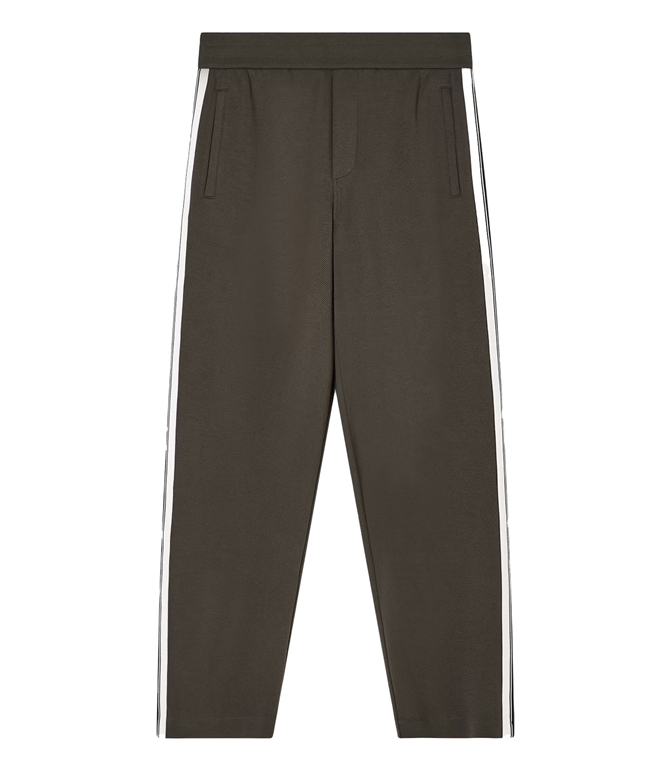 Emporio Armani - Pantaloni - PANTALONI IN JERSEY CON BANDE A CONTRASTO BLACK INK