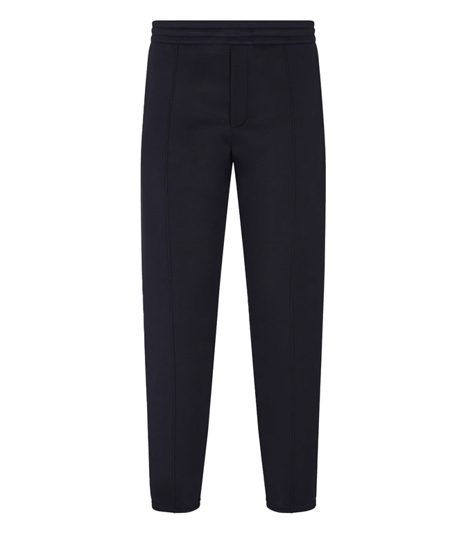 Emporio Armani - Pantaloni - PANTALONI JOGGER IN DOUBLE JERSEY TRAVEL ESSENTIAL BLU NAVY