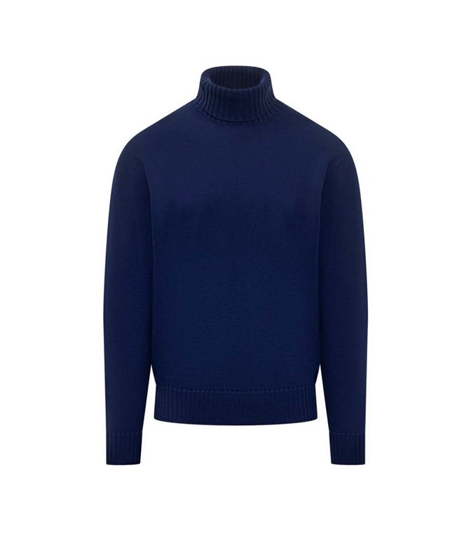 Filippo De Laurentiis - Maglie - MAGLIONE A COLLO ALTO LANA INCHIOSTRO