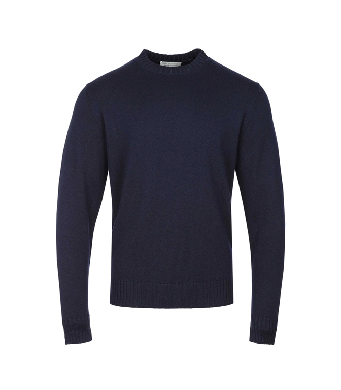 Filippo De Laurentiis - Maglie - MAGLIA GIROCOLLO EXTRAFINE MERINO BLU NAVY