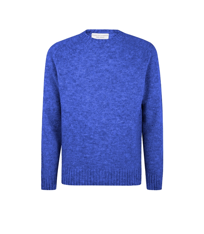 Filippo De Laurentiis - Maglie - GIROCOLLO MANICA MARTELLO BABY ALPACA ROYAL