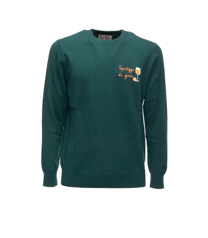 Mc2 Saint Barth - Knitwear - HERON LIGHT BOTTLE GREEN SPRITZZO OF JOY