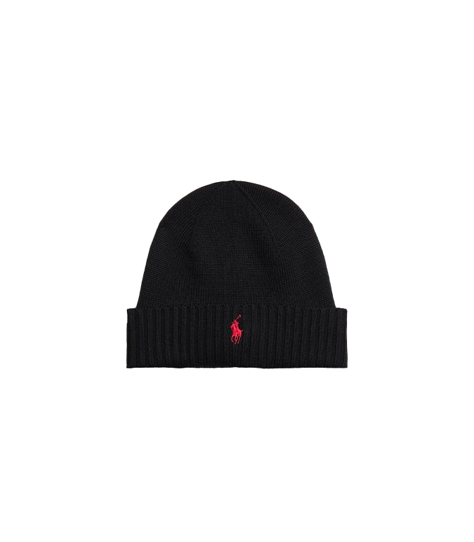 POLO RALPH LAUREN - Hats - WOOL CAP WITH BLACK PONY