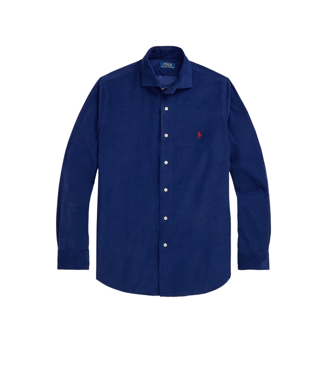 POLO RALPH LAUREN - Shirts - VELVET SHIRT WITH CUSTOM-FIT WATER COAST