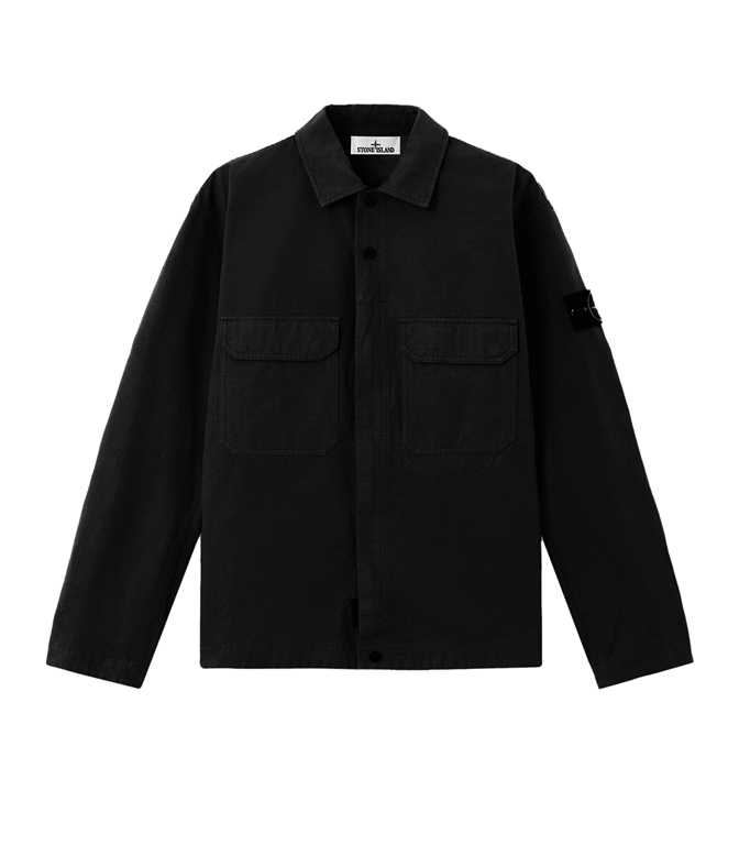 Stone Island - Camicie - ORGANIC COTTON RIPSTOP NERO