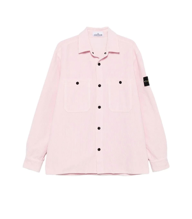 Stone Island - Camicie - CAMICIA A COSTE PINK