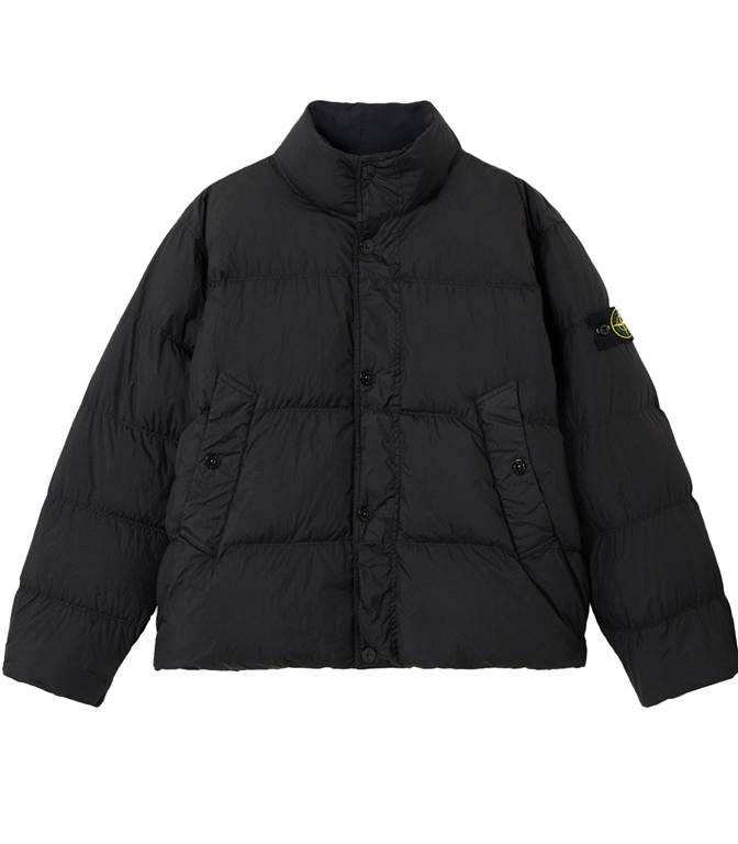 Stone Island - Jackets - CRINKLE REPS NY, RECYCLED NYLON BLACK