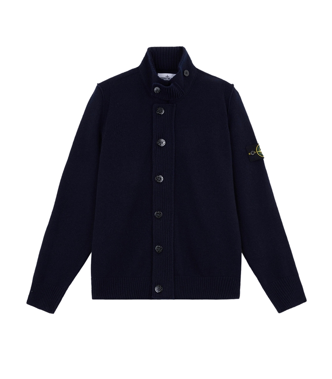 Stone Island - Maglie - LAMBSWOOL BLU
