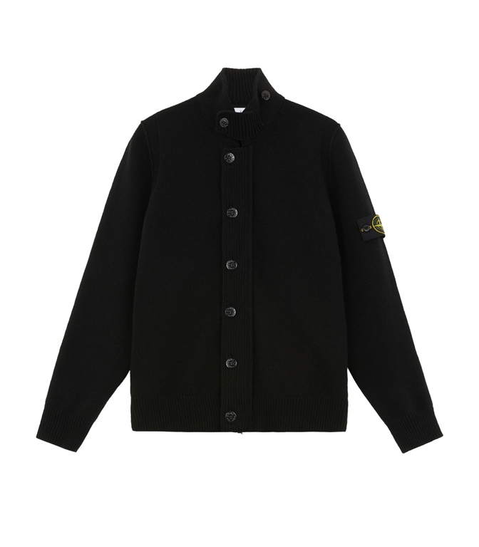 Stone Island - Maglie - LAMBSWOOL NERO