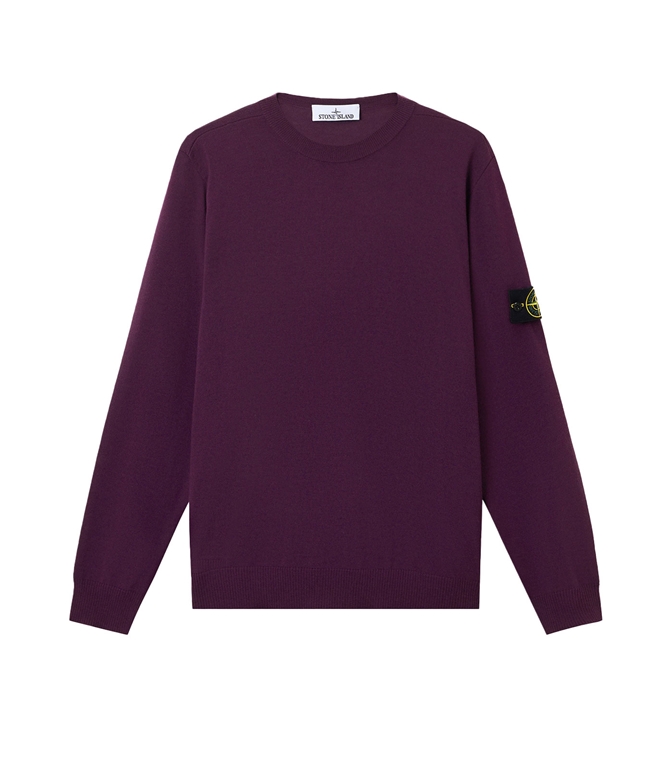 Stone Island - Maglie - LIGHT RWS PURE WOOL AMARANTO