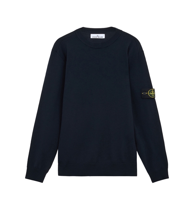Stone Island - Maglie - LIGHT RWS PURE WOOL BLU