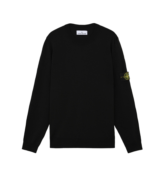Stone Island - Maglie - LIGHT RWS PURE WOOL NERO