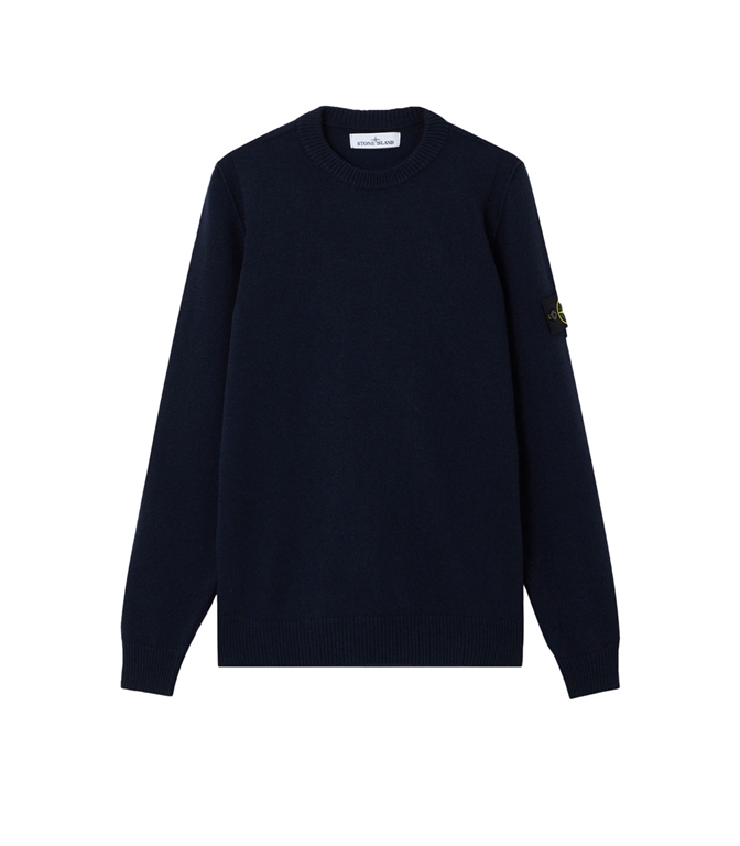 Stone Island - Knitwear - LAMBSWOOL BLUE