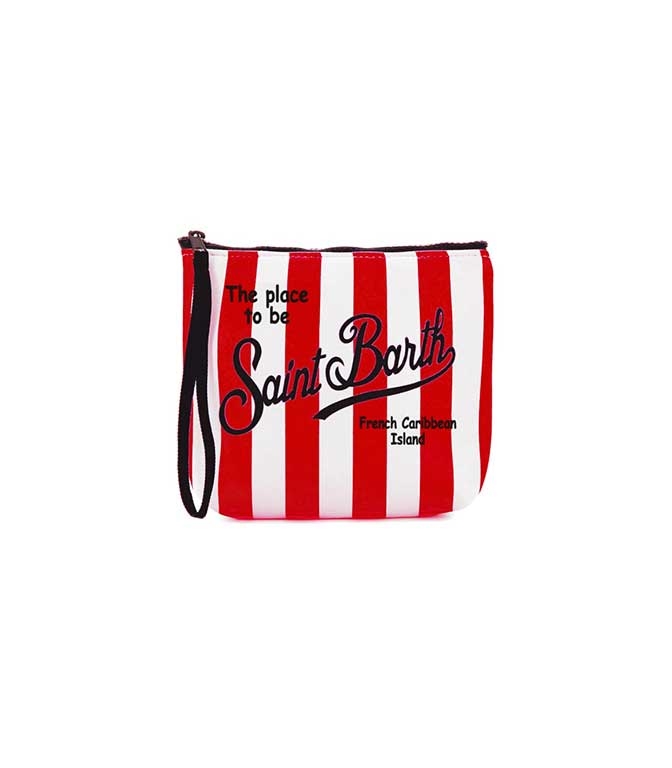 Mc2 Saint Barth - Pochette - RED STRIPED SCUBA POCHETTE