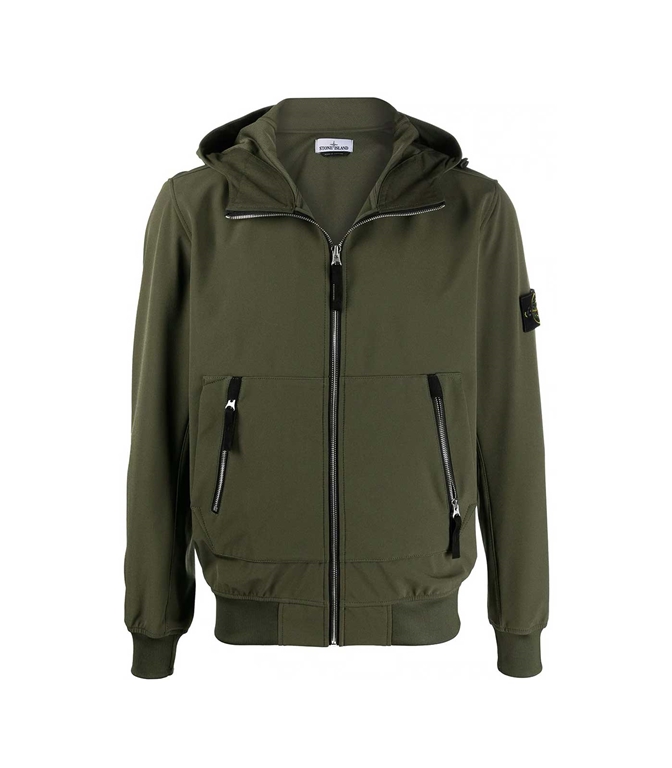 stone island soft shell olive