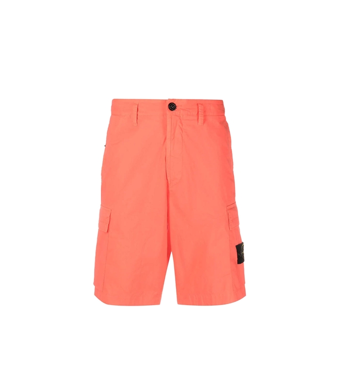 L0803 PANTALONI ARANCIO CARGO COMPASS CON LOGO Stone Island - Shorts