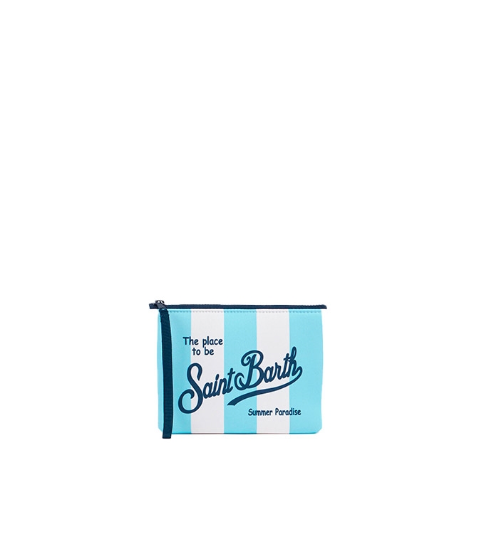 Mc2 Saint Barth - Pochette - CLUTCH BAGS IN DARK STRIPES WITH BLUE STRIPES
