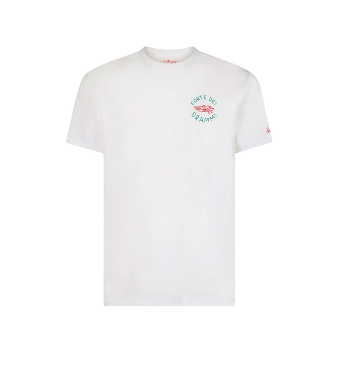 Mc2 Saint Barth - T-Shirt - T-SHIRT CLASSICA DA UOMO IN JERSEY DI COTONE PORTOFINO CON RICAMO FORTE DEI DRAMMI | EDIZIONE SPECIALE INSULTI LUMINOSI