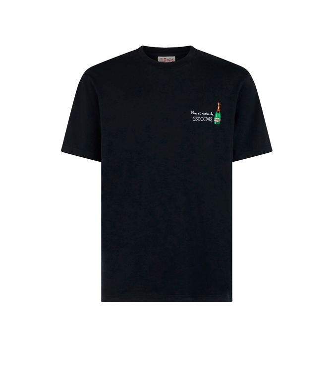 Mc2 Saint Barth - T-Shirt - T-SHIRT DA UOMO CLASSIC FIT IN JERSEY DI COTONE PORTOFINO CON RICAMO NON CI RESTA CHE SBOCCIARE
