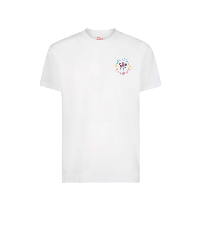 Mc2 Saint Barth - T-Shirt - T-SHIRT CLASSICA DA UOMO IN JERSEY DI COTONE PORTOFINO CON RICAMO DAL PADEL ALLA BRACE | EDIZIONE SPECIALE INSULTI LUMINOSI