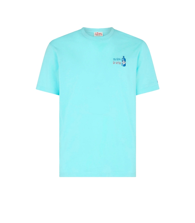 Mc2 Saint Barth - T-Shirt - T-SHIRT CLASSICA DA UOMO IN JERSEY DI COTONE PORTOFINO CON RICAMO IN GIN DI VITA | EDIZIONE SPECIALE INSULTI LUMINOSI