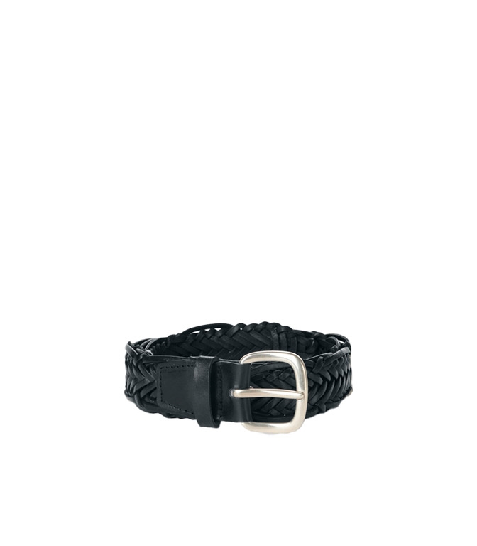 Orciani - Cinture - CINTURA INTRECCIATA MASCULINE IN CUOIO BLU