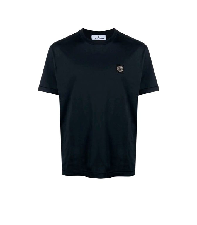Stone Island - T-Shirt - T-SHIRT CON APPLICAZIONE COMPASS BLU