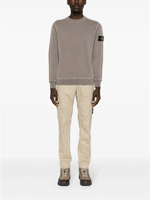 Pantaloni drti con tagli bottoni beige da donna | Sandro Paris