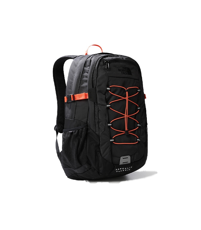 The North Face - Zaino - BOREALIS CLASSICA BACKPACK ASPHALT GREY-RETRO ORANGE