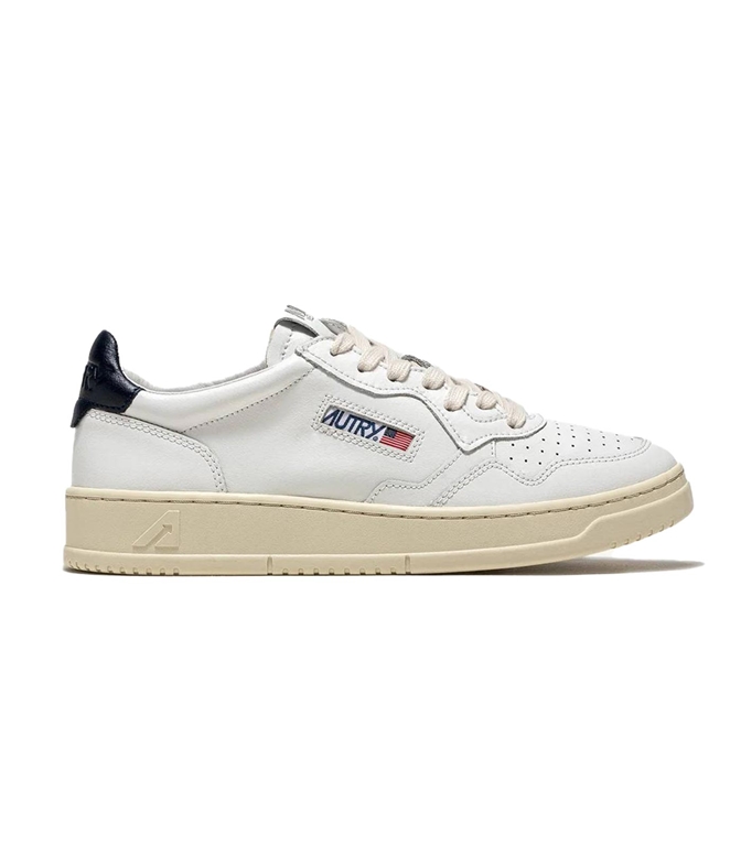 Autry - Scarpe - Sneakers - MEDALIST LOW IN PELLE BIANCA E SPACE