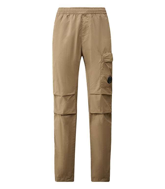 C.P. COMPANY - Pantaloni - FLATT NYLON REGULAR CARGO PANTS VINTAGE KHAKI BEIGE
