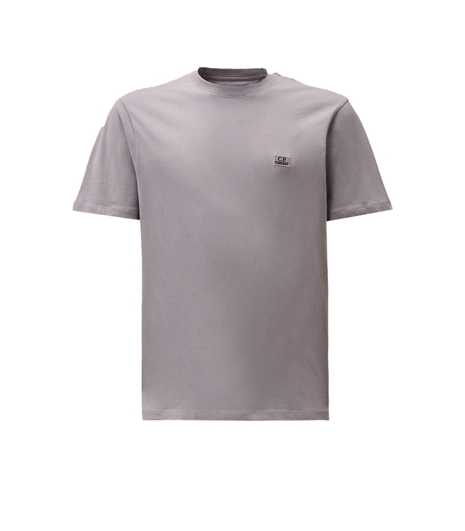 C.P. COMPANY - T-Shirt - 30/1 JERSEY LOGO PATCH T-SHIRT LAVANDER VIOLET